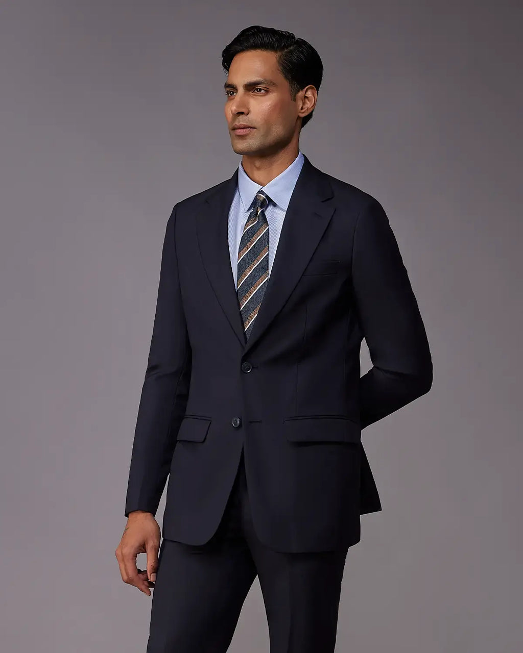 The Astor Structured Suit - Navy