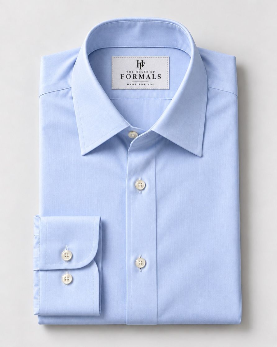 Light Blue Giza Cotton Formal Shirt