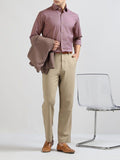 Men Burgandy Solid Formal Fit Shirt