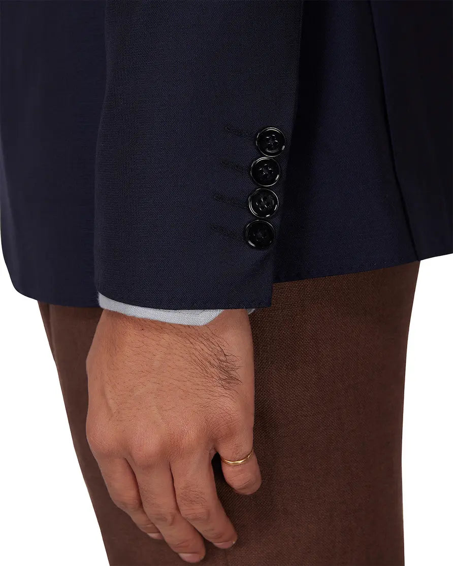 The Dewpoint Checked Blazer - Navy